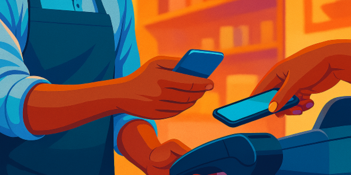 Woman Paying Via Mobile